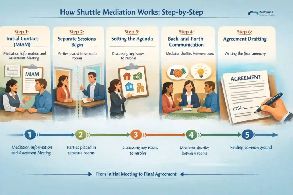 How Shuttle Mediation Works: Step-by-Step Warrington