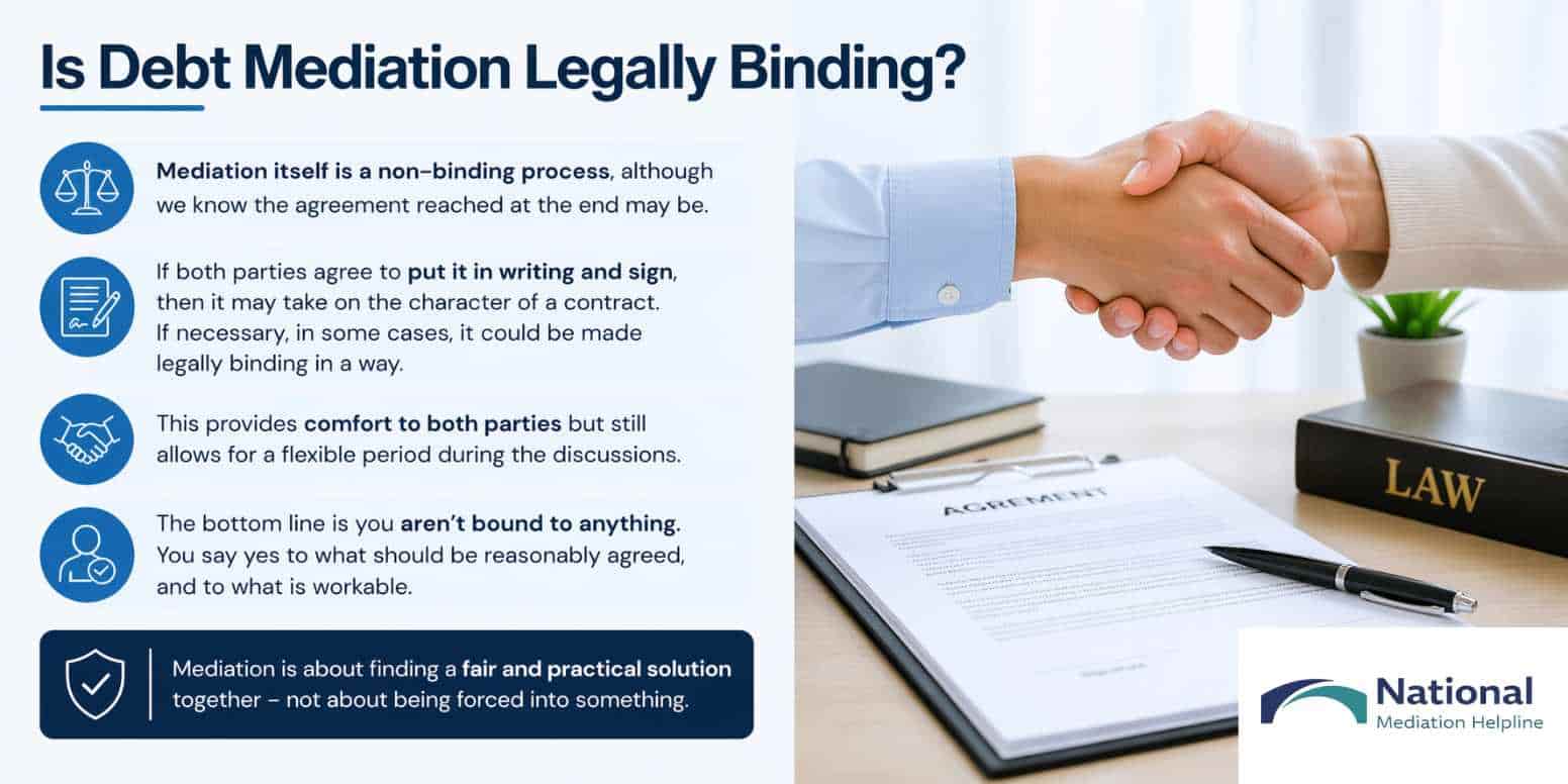Is Debt Mediation Legally Binding Warrington