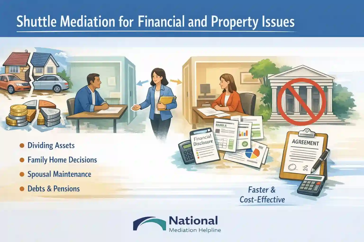Shuttle Mediation for Financial and Property Issues Warrington