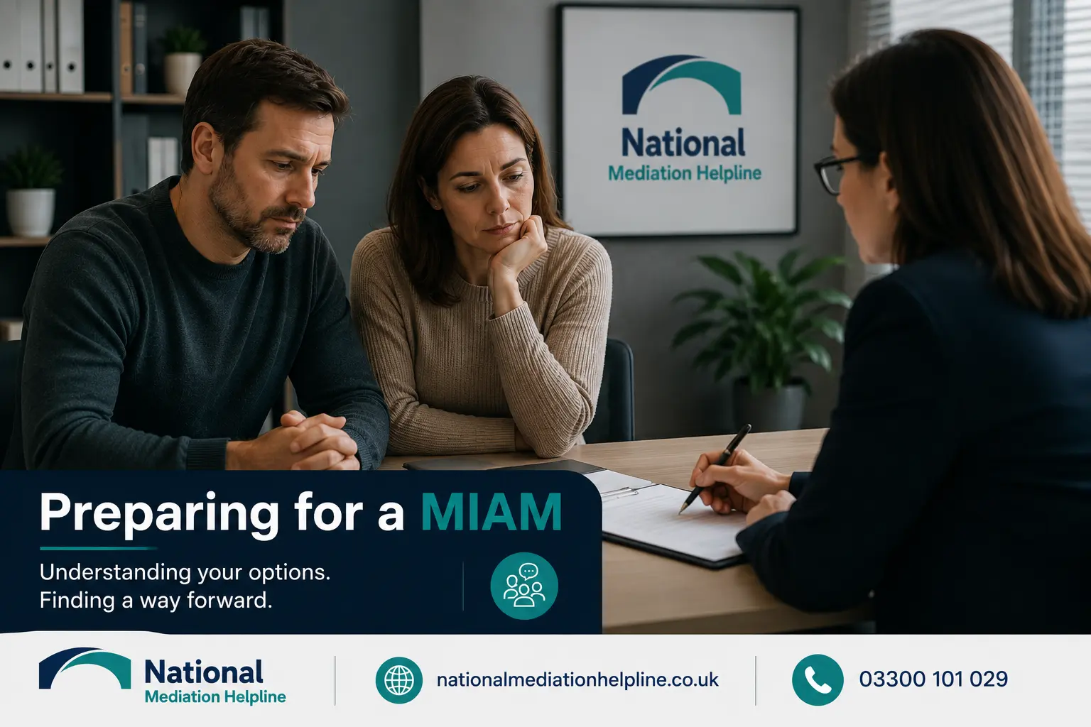 How to prepare for a miam in Warrington Preparing for a MIAM. An image explaining how to prepare yourself emotionally and rationally for the first miam appointment