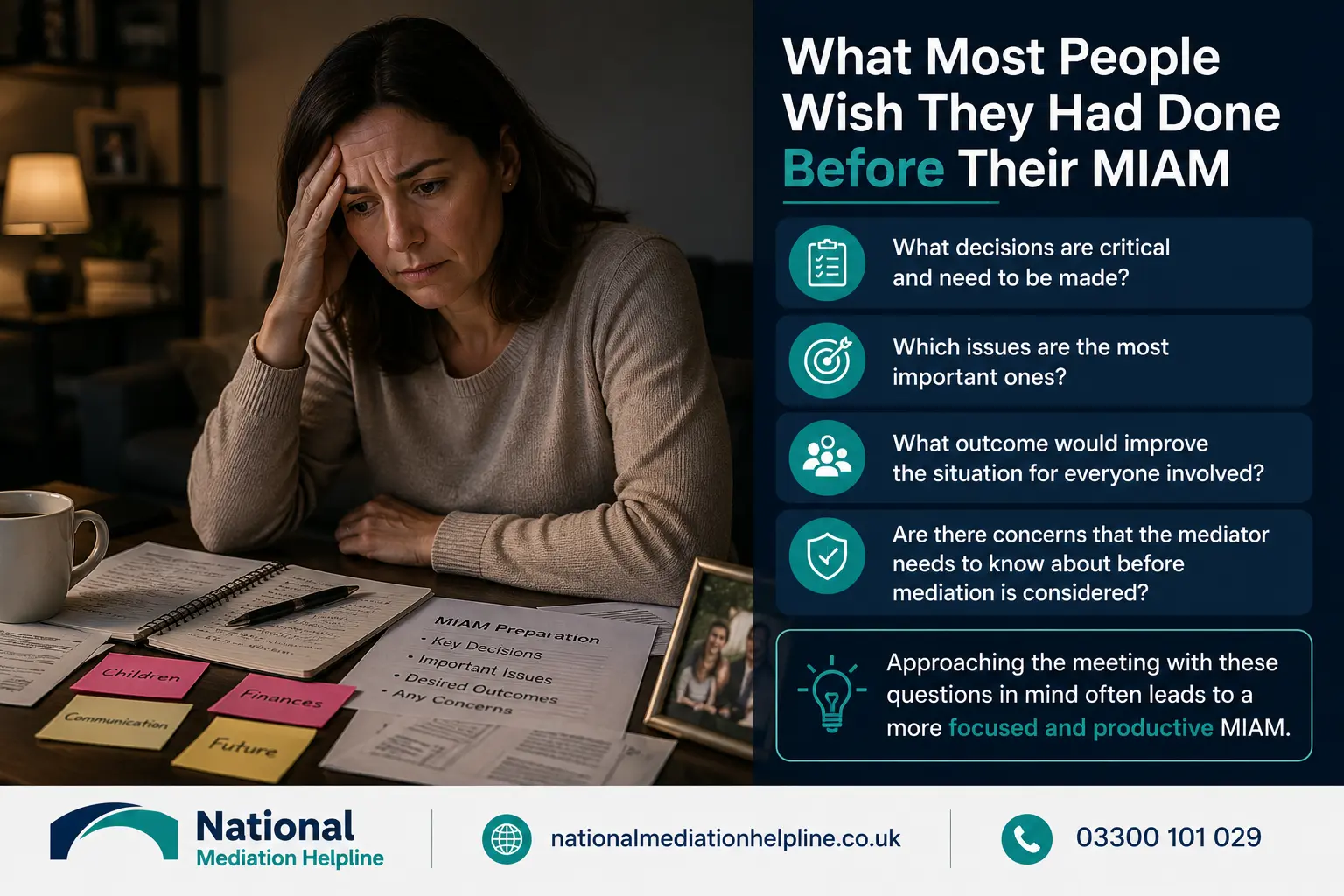 How to prepare for a miam in Warrington What most people miss what should they have done before miam