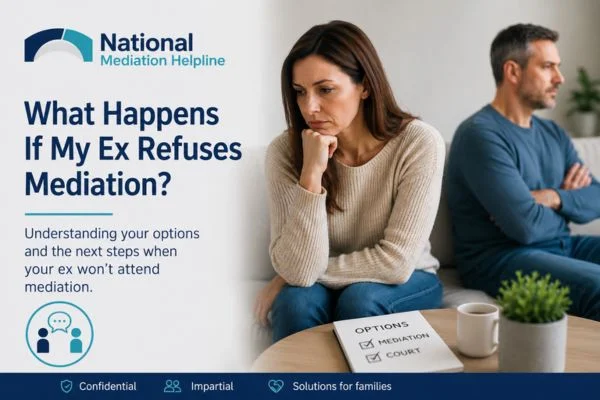 what if my ex refuses mediation Warrington?